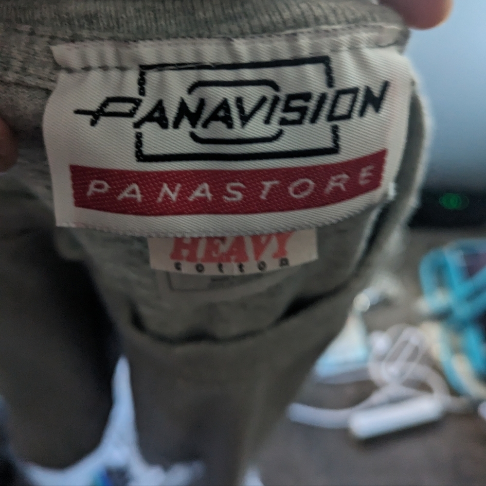 Panavision Panastore Grey Men 3XL Made In the USA Vintage Single Stitch Shirt - Picture 7 of 8